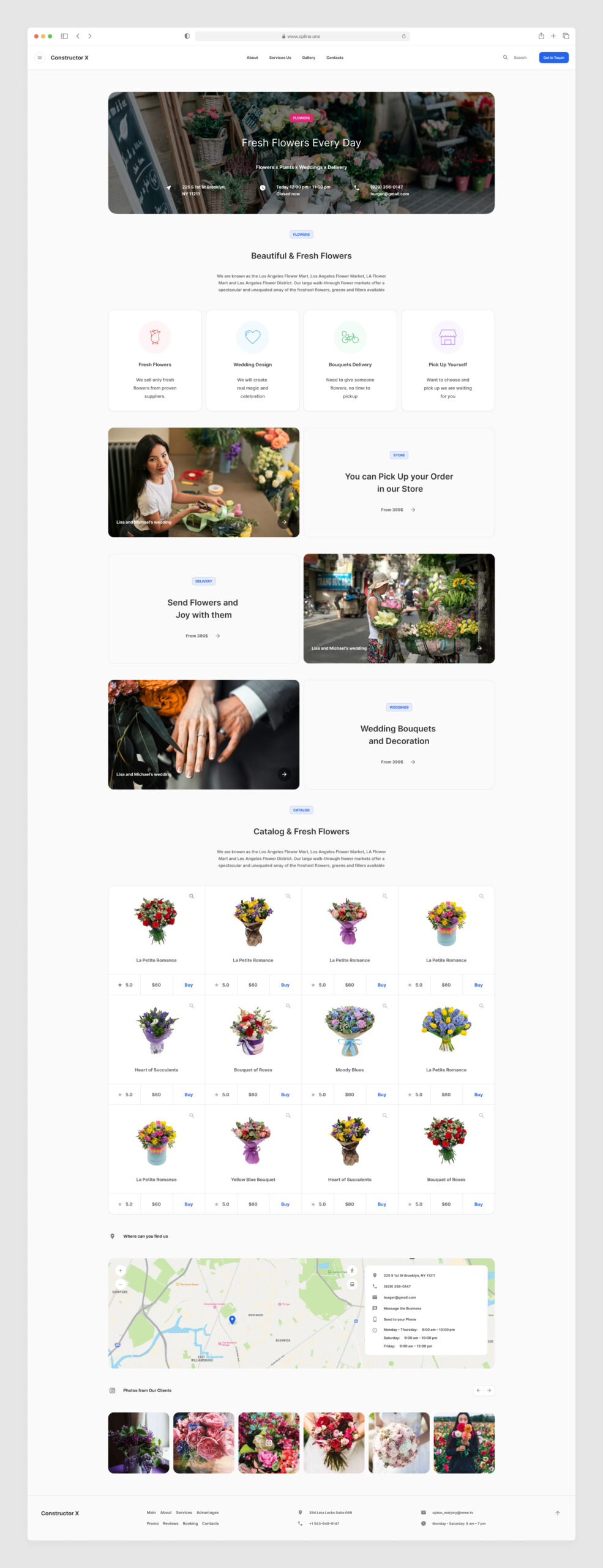 Flowers Company Figma Template