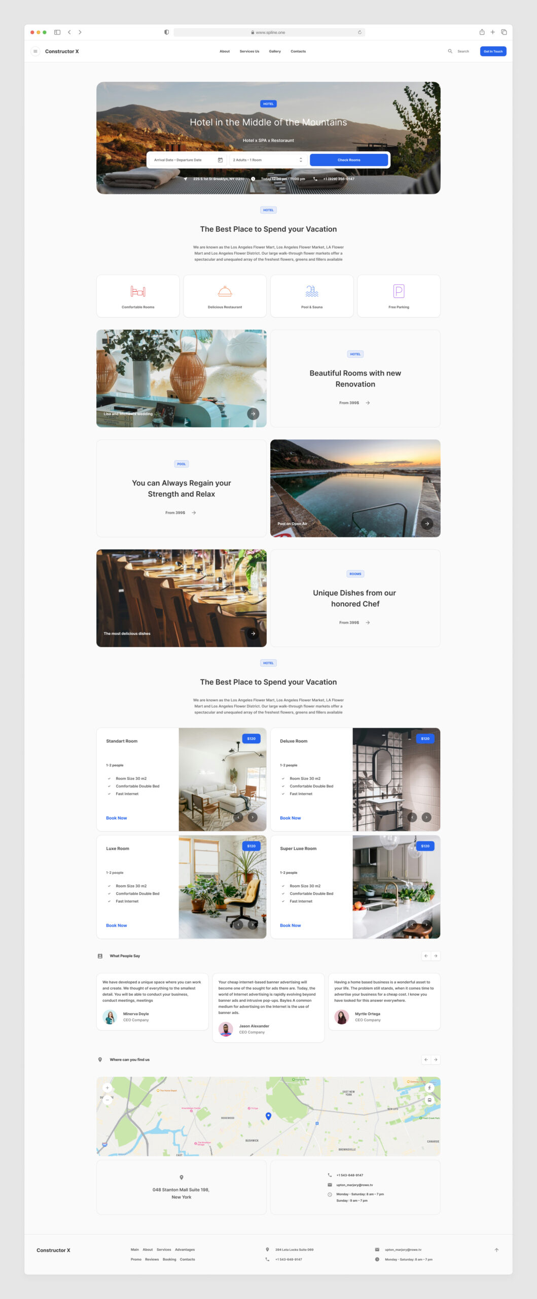 Hotel Template for Figma
