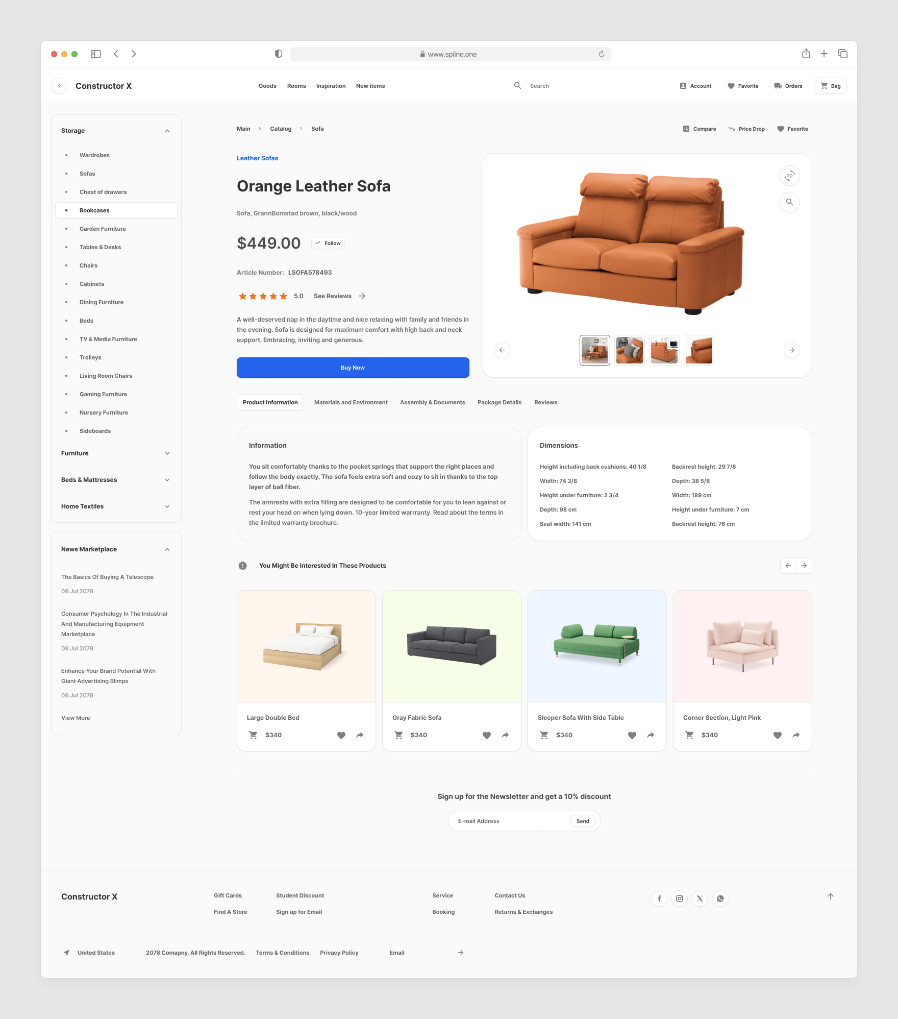 Product Page Commerce Tempaltes for Figma