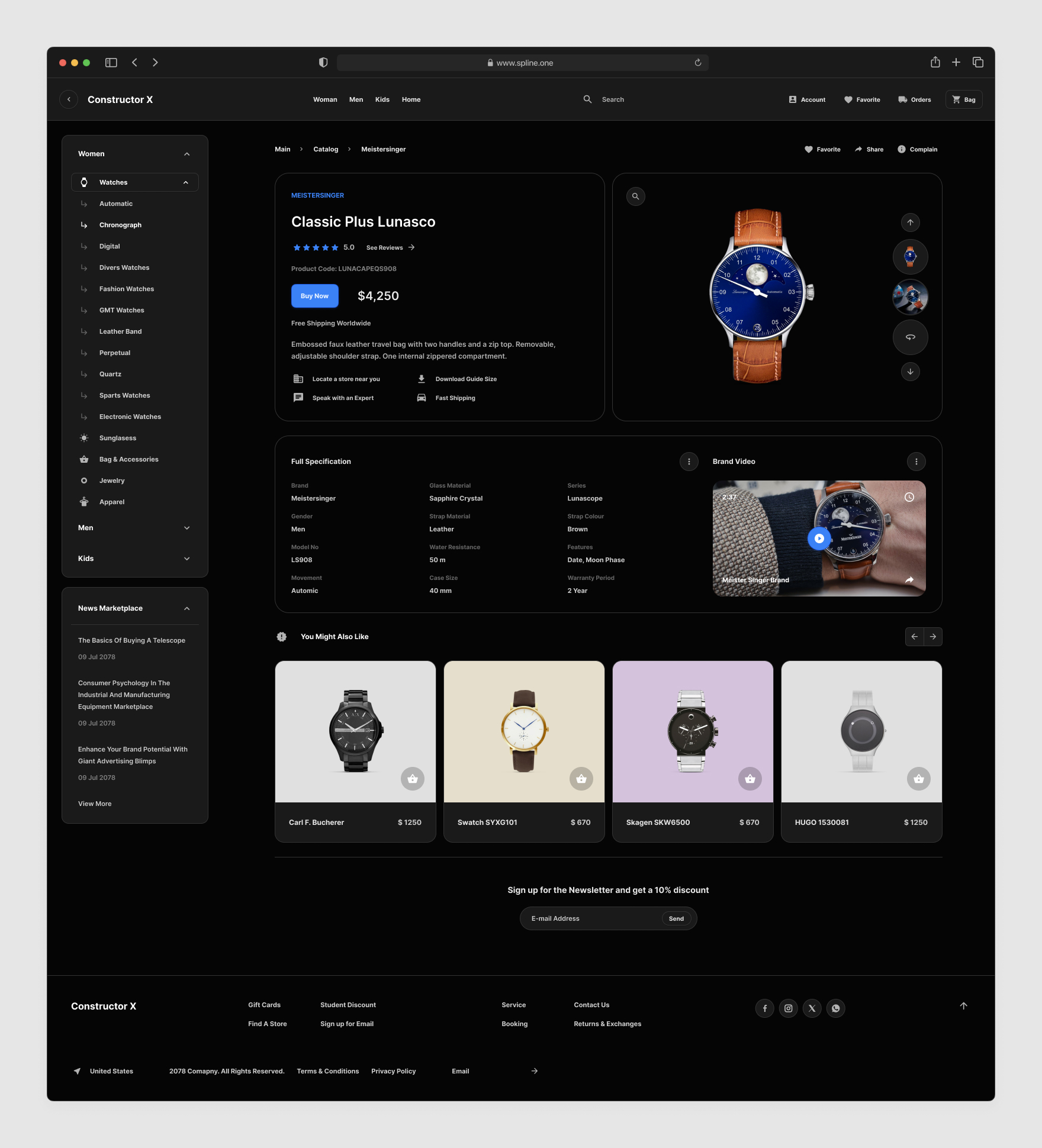 Product Page Commerce Tempaltes for Figma Dark Version