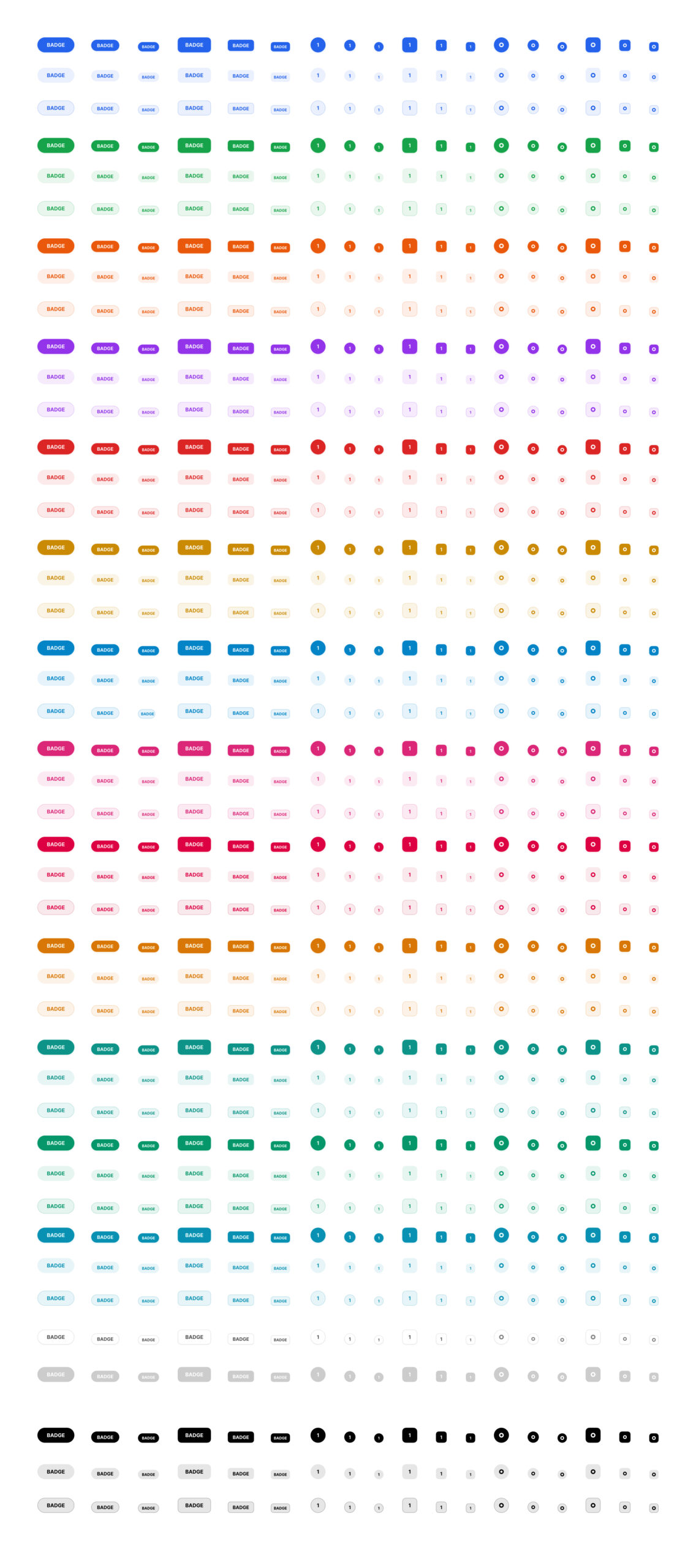 Badges Components for Figma. Constructor.spline.one