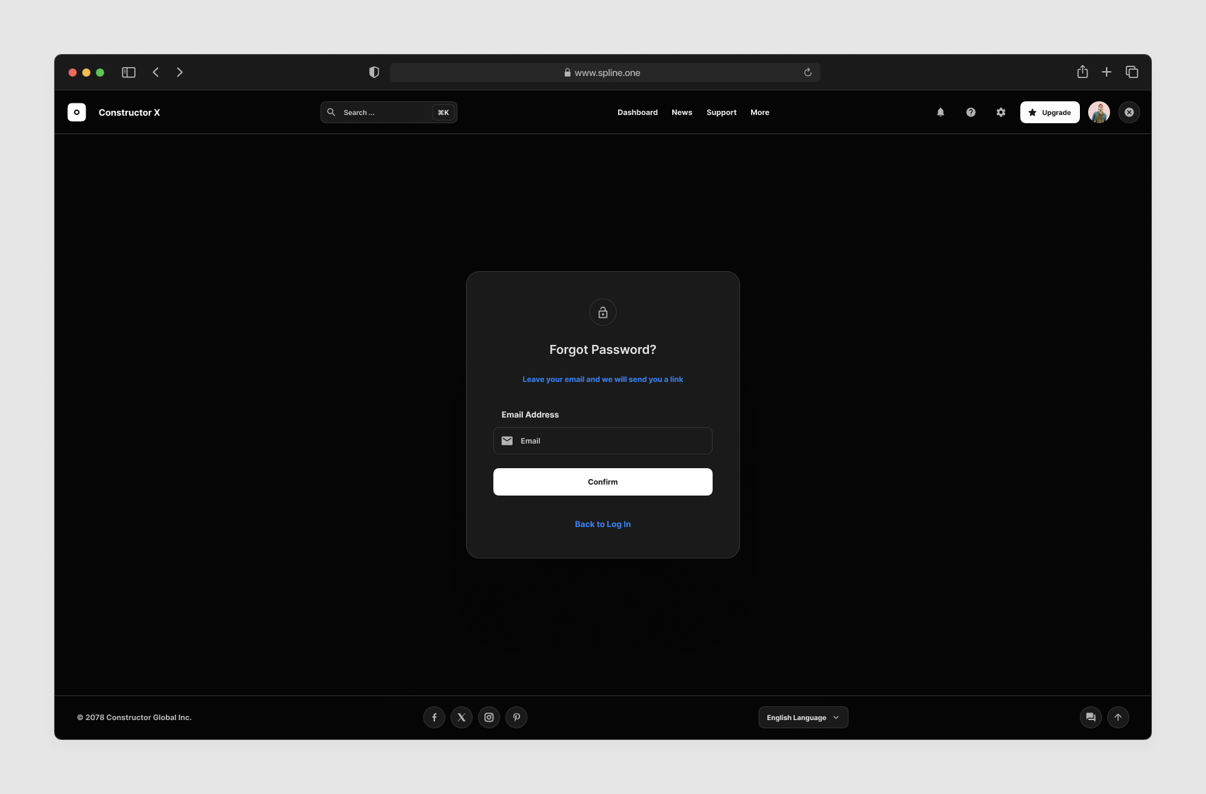 Sing In, Sing Out Screens for Figma Dark Theme