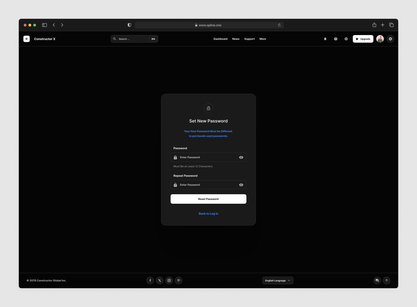 Sing In, Sing Out Screens for Figma Dark Theme