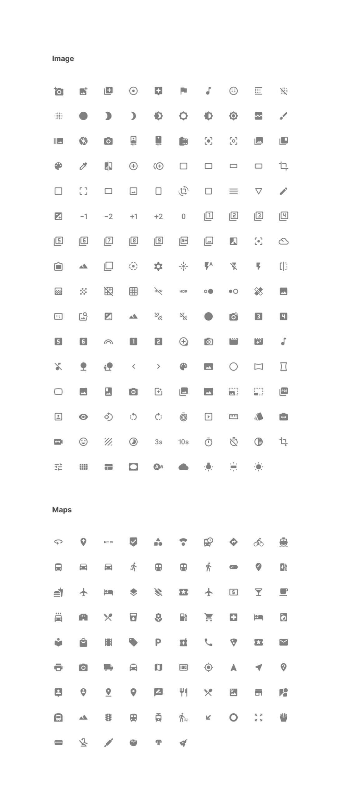 Icons Default Material Icons Components for Figma