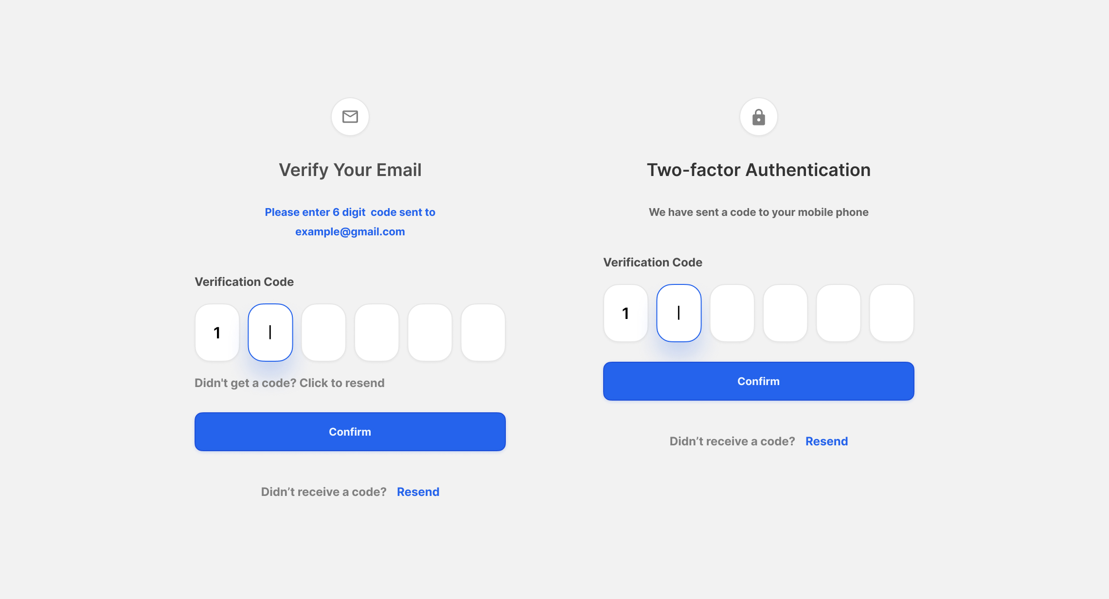 Sing In, Sing Up, Password, Activation Components for Figma