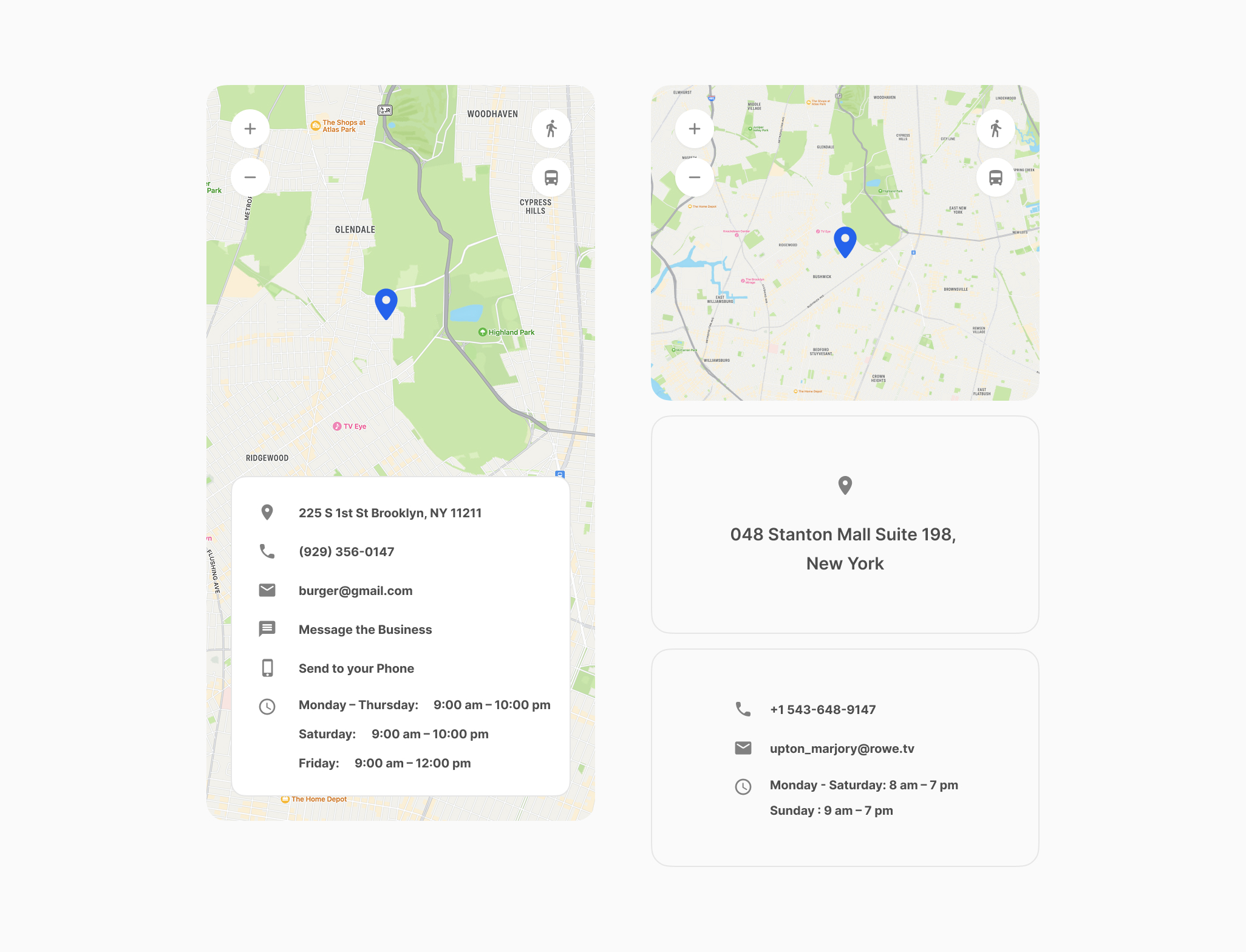Contacts Components for Figma
