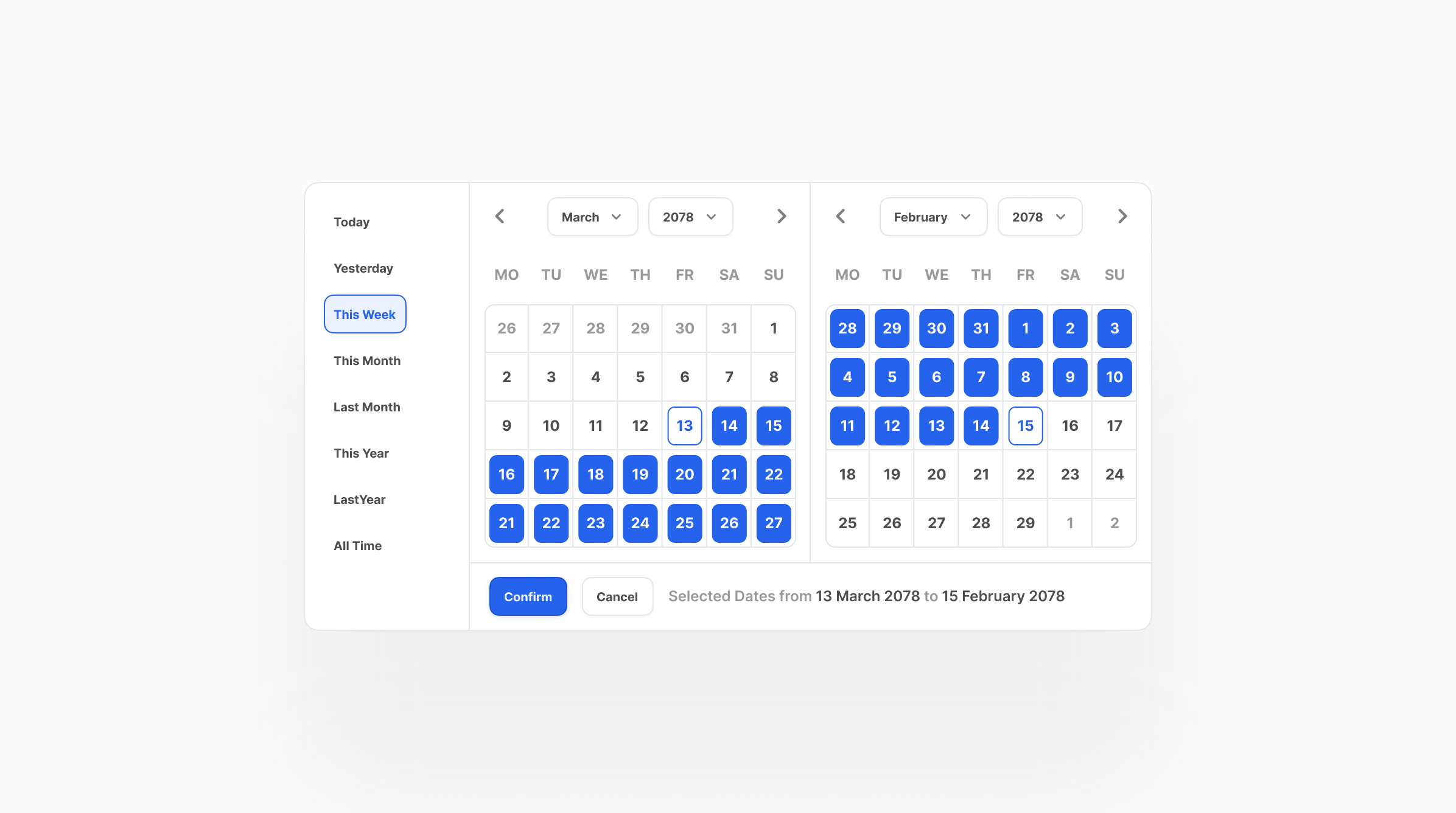Date Picker Components for Figma  Constructor UI Kit