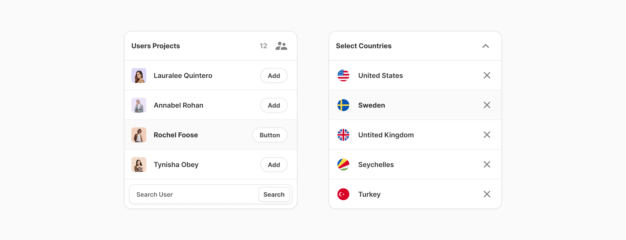 Droplist Components for Figma