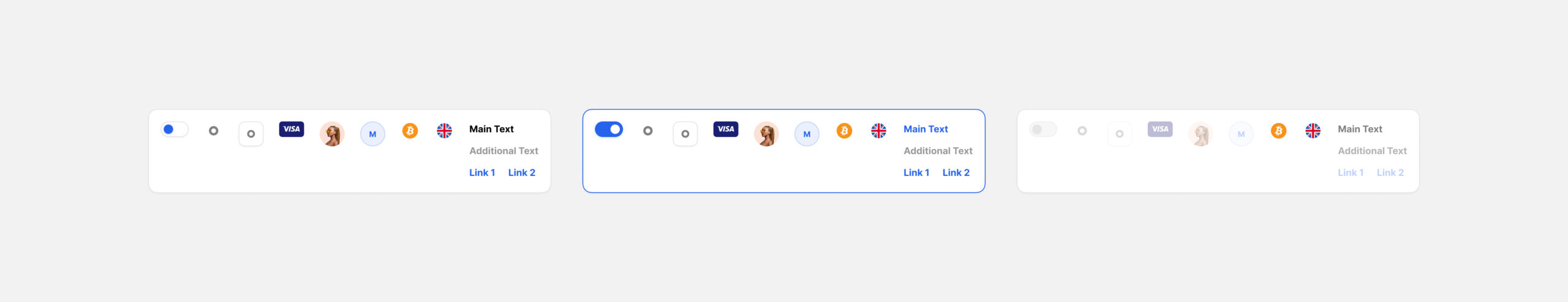 Switcher Components for Figma