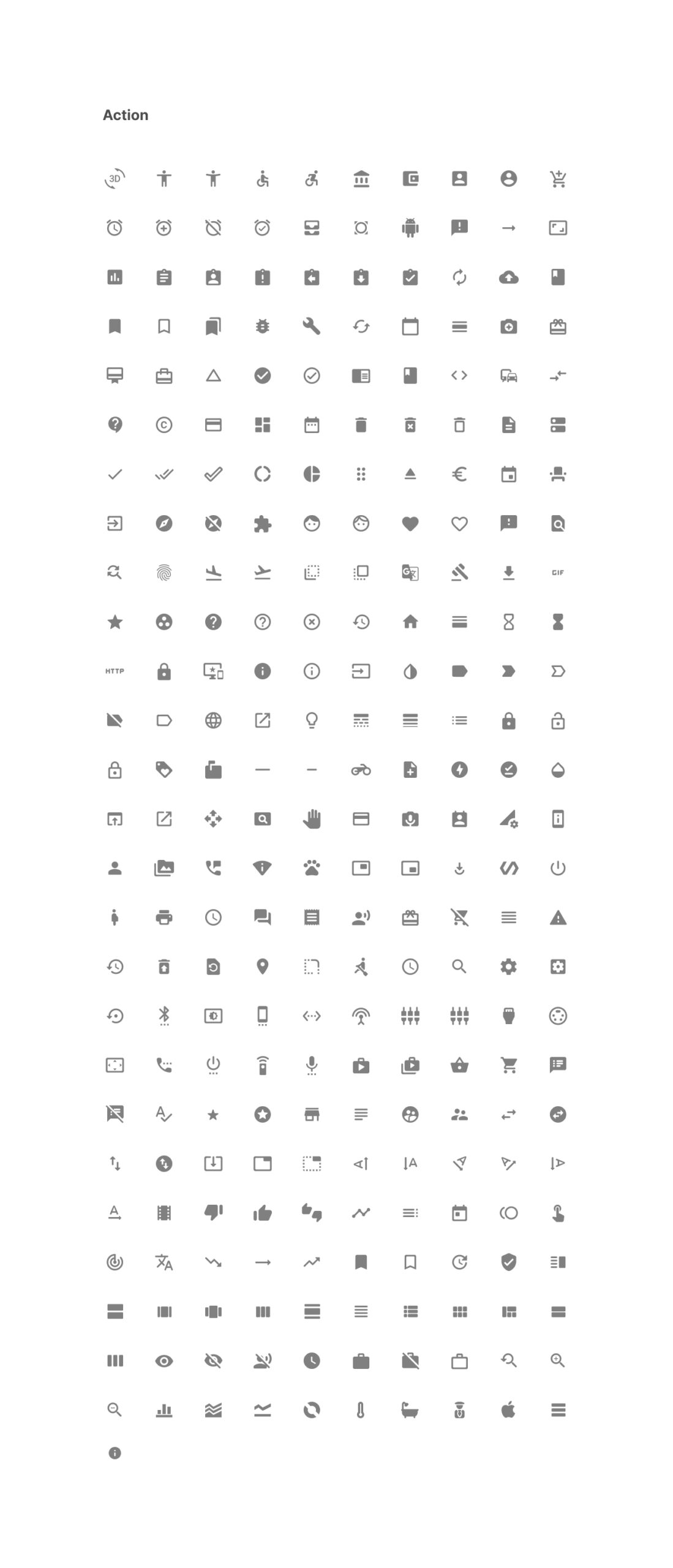 Icons Default Material Icons Components for Figma
