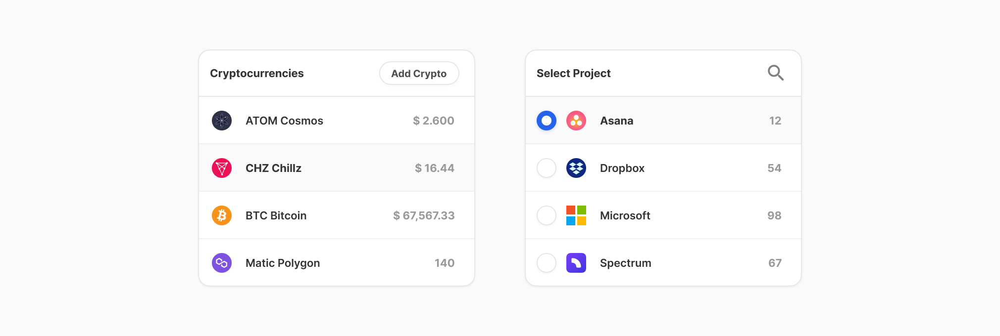 Droplist Components for Figma