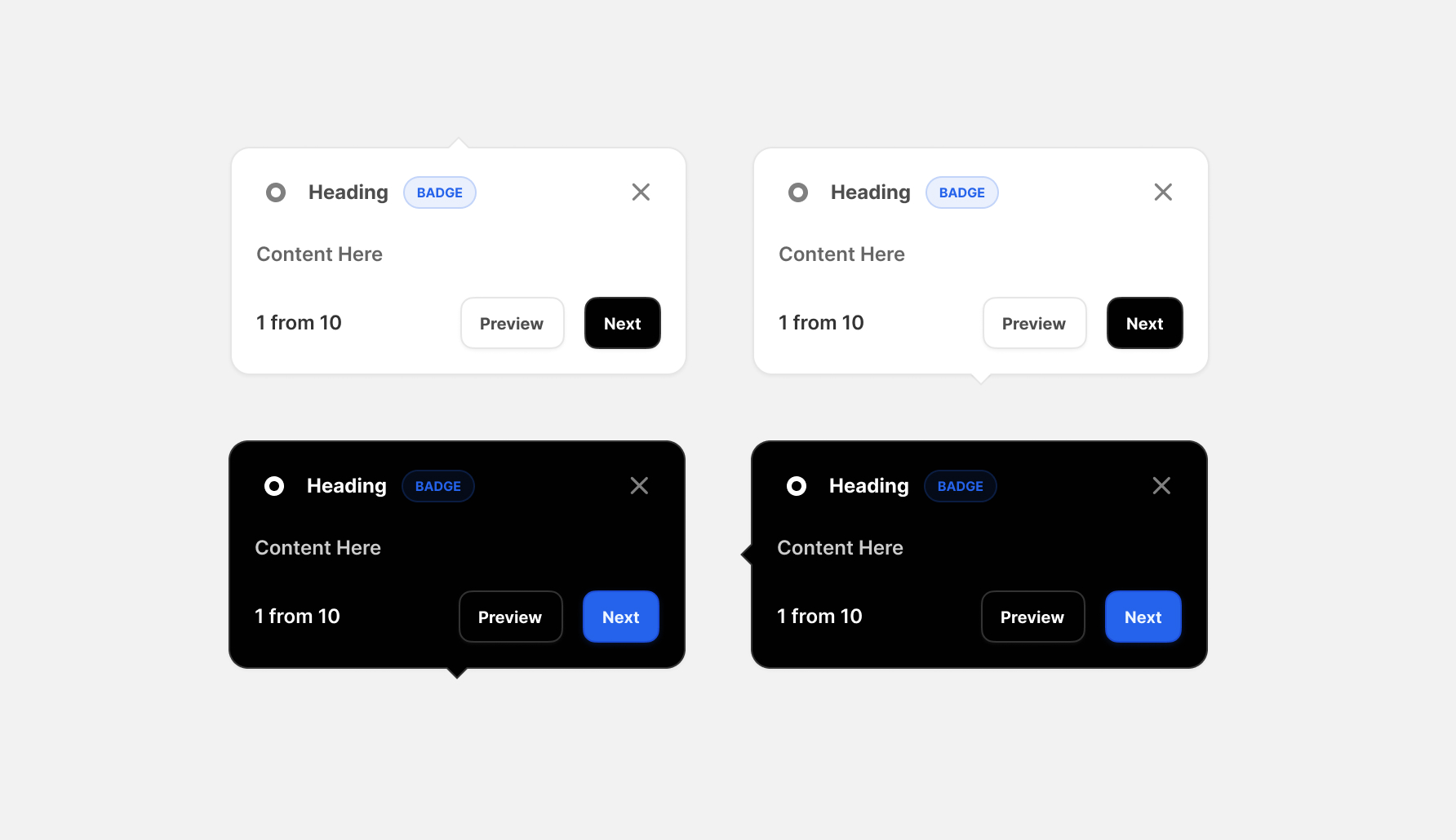 Popover Components for Figma