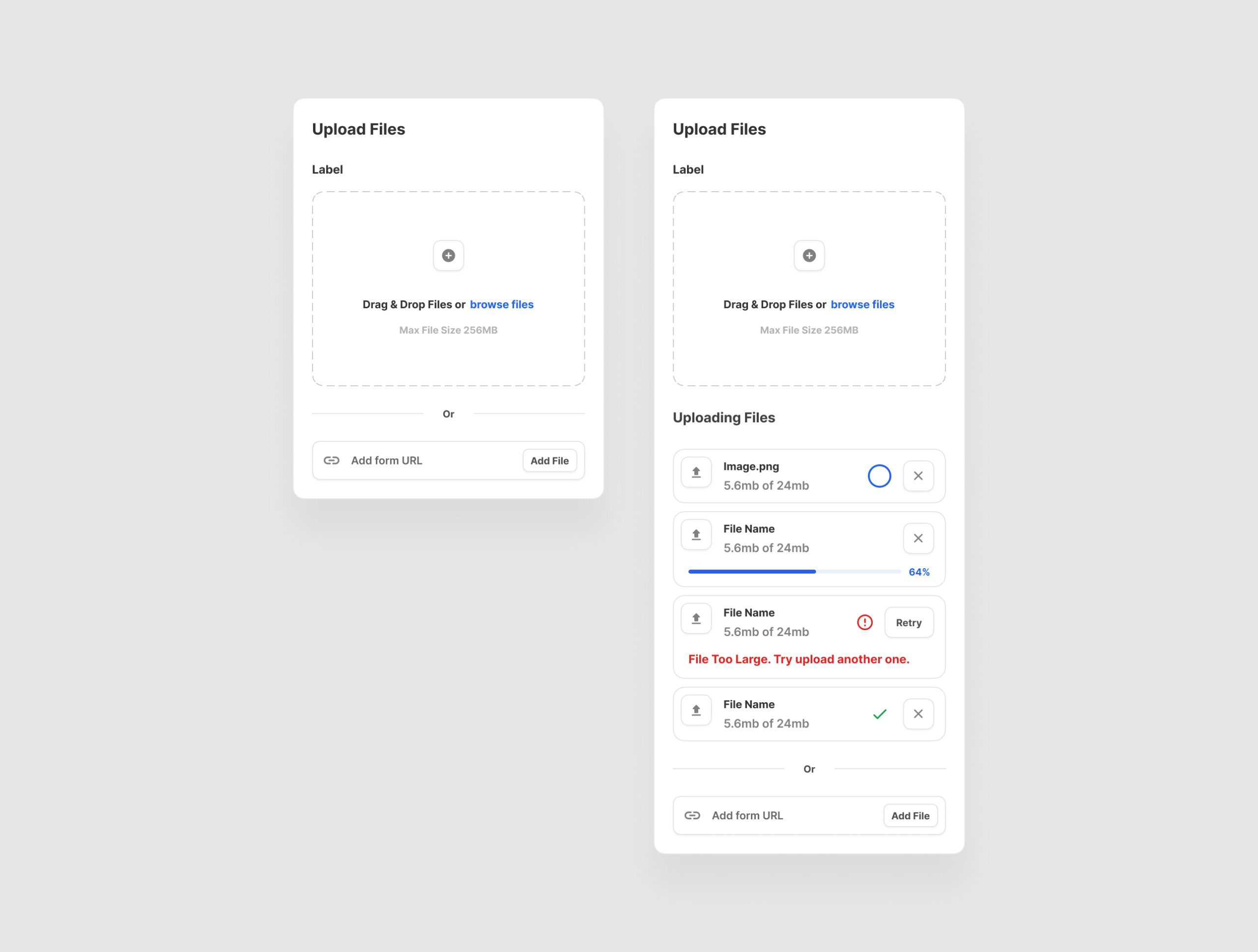 File Upload Components for Figma