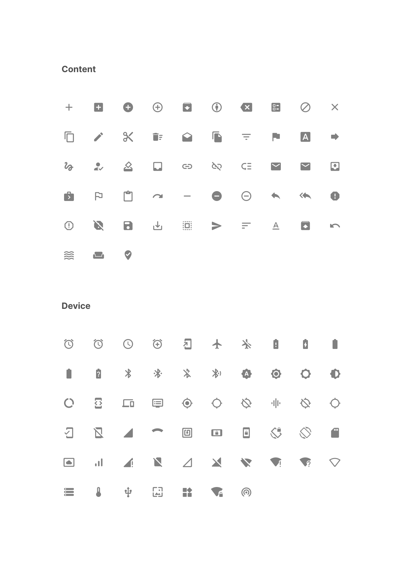 Icons Default Material Icons Components for Figma